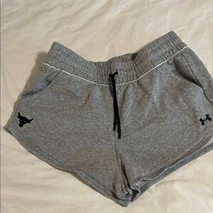 Ladies Under Armour Heather Gray Casual Shorts